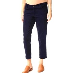 Hatch Blue Maternity Boyfriend Corduroy Pants Size 2 Small/Medium